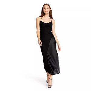 NWT CUSHNIE for Target Black Halter Slip Dress